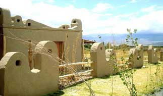 Una construcción de barro en un maravilloso rincón sanjuanino